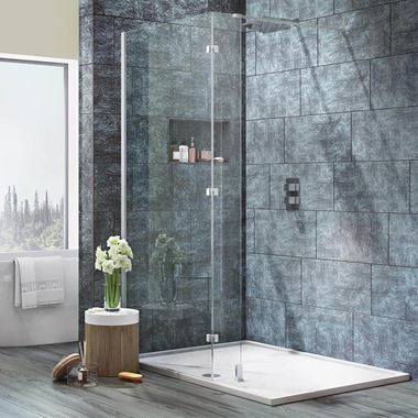 Harbour i8 8mm 2m Tall Easy Clean Wetroom & Fixed Return Panel
