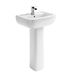 Harbour Icon Bathroom Suite with Full Pedestal Basin, Toilet & Soft Close Seat