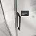 Harbour Icon Matt Black 8mm 2m Tall Easy Clean Sliding Shower Door & Optional Side Panel