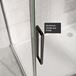 Harbour Icon Matt Black 8mm 2m Tall Easy Clean Sliding Shower Door - 1200mm