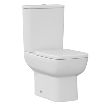 Harbour Icon Rimless Close Coupled Toilet & Soft Close Seat