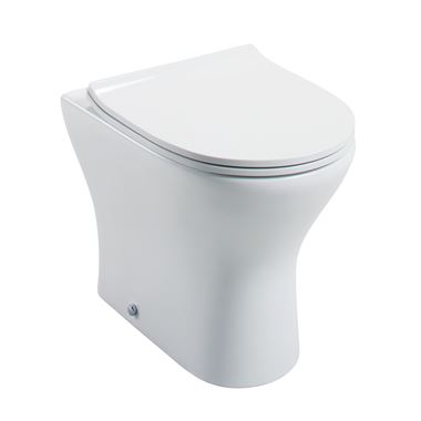 Harbour Identity Back to Wall Toilet & Wafer Thin Soft Close Seat - 490mm Projection