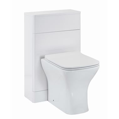 Harbour Identity 500mm Back to Wall Toilet Unit - White Gloss