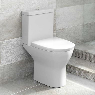 Harbour Identity Short-Projection Toilet & Soft Close Seat - 605mm Projection