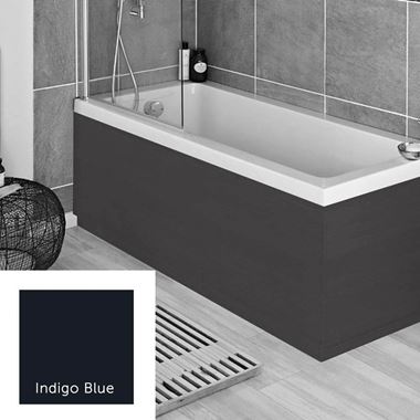 Harbour Indigo Blue 1700mm Vinyl Wrap Bath Panel