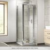 Harbour Primrose 4mm Bi-Fold Shower Door & Optional Side Panel