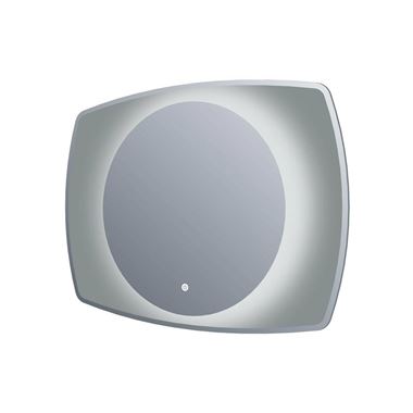 Harbour Scene LED Illuminated Mirror with Glass Surround - H600 x W800mm