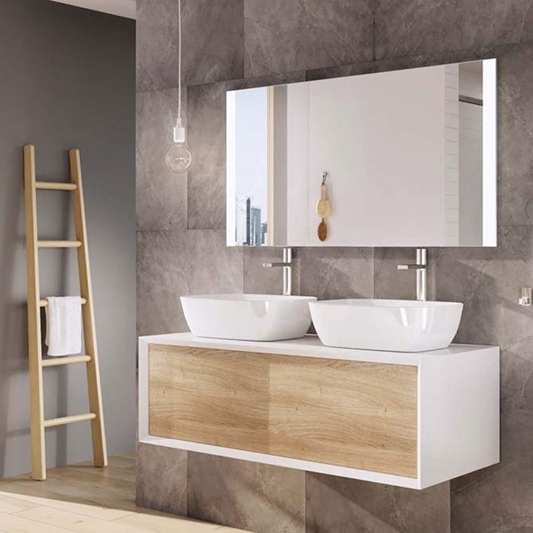Harbour Scene 1200mm Wall Mounted, Wall Hung Vanity Unit Uk