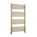 Harbour Status Flat Heated Towel Rail - Painted Brushed Brass - 900 x 500mm