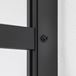 Harbour Status Matt Black Framed Easy Clean 8mm Shower Door with Inline Panel & Optional Side Panel