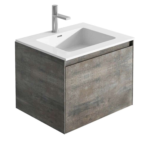 Harbour Substance 600mm 1 Drawer Wall Mounted Vanity Unit & Basin Options