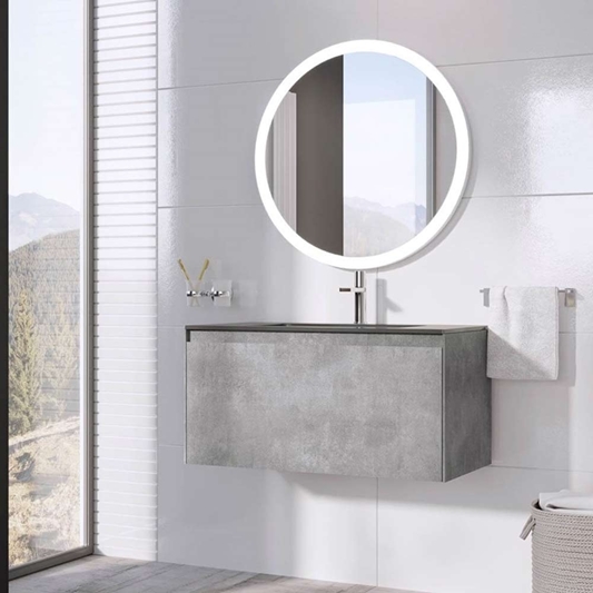 Harbour Substance 900mm 1 Drawer Wall, Wall Mounted Vanity Units Bathroom