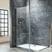 Harbour i8 8mm 2m Tall Easy Clean 600mm Wetroom Panel & Vertical Ceiling Post