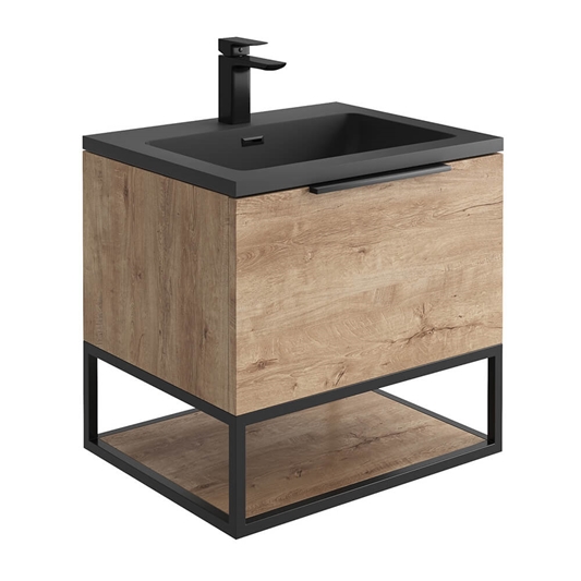 Harbour Virtue 600mm Wall Hung Vanity, Wooden Vanity Unit Without Sink