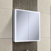 HiB Qubic LED Illuminated Mirror Cabinet with Shaver Socket - 600 x 700mm & 800 x 700mm