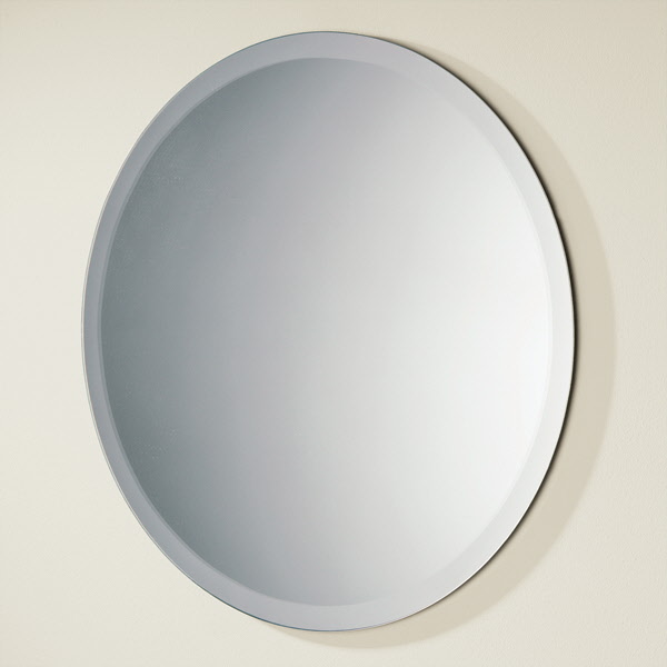 Hib Rondo Round Bathroom Mirror 500mm, Round Bathroom Mirror