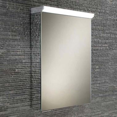 HiB Spectrum LED Illuminated Mirror Cabinet with Mirrored Sides