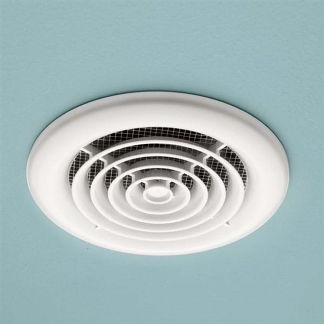 HIB Turbo Non-Illuminated Inline Bathroom Ventilation System - White