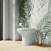 Harbour Identity Rimless Back to Wall Toilet & Wrap Over Soft Close Seat