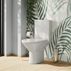 Harbour Identity Rimless Close Coupled Toilet & Wrap Over Soft Close Seat