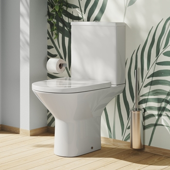 Harbour Identity Rimless Close Coupled Toilet & Soft Close Seat
