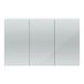 Hudson Reed 1350mm Mirror Cabinet - Gloss White