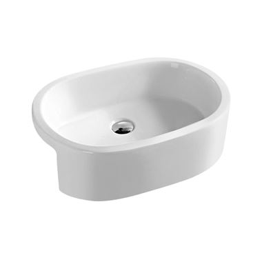 Hudson Reed 560mm Rounded Semi-Recessed Countertop Basin