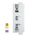 Hudson Reed Art 2 Outlet Thermostatic Concealed Shower Valve (3 Handles)