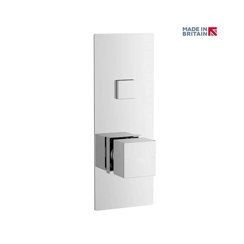 Hudson Reed Ignite Square One Outlet Push Button Concealed Shower Valve