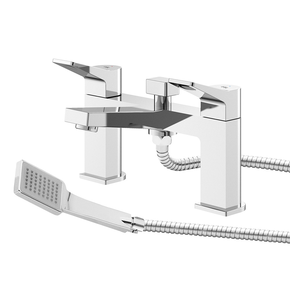 Hudson Reed Hudson Reed Rapid Bath Shower Mixer with Shower Kit And Wall Bracket 