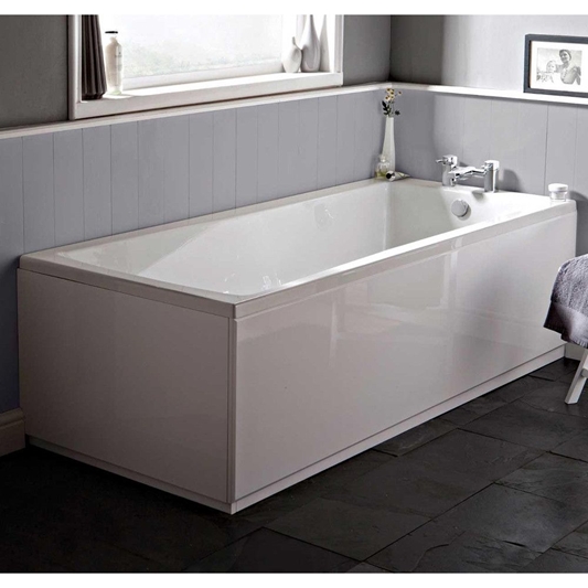 Drench High Gloss White Wooden Bath, Wooden Bath Panels Cut To Size Uk