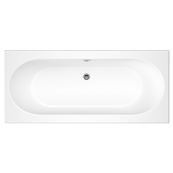 Drench Straight Double Ended Bath - Curved
