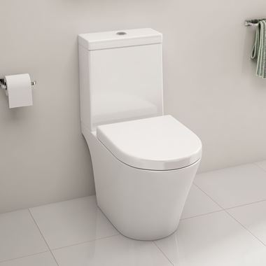 Imex Arco Open Back Close Coupled Toilet with Luxury Seat - 660mm Projection