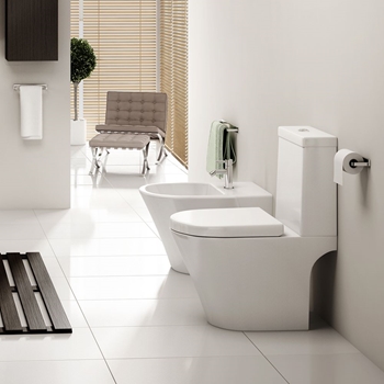 Imex Arco Open Back Close Coupled Toilet with Luxury Seat