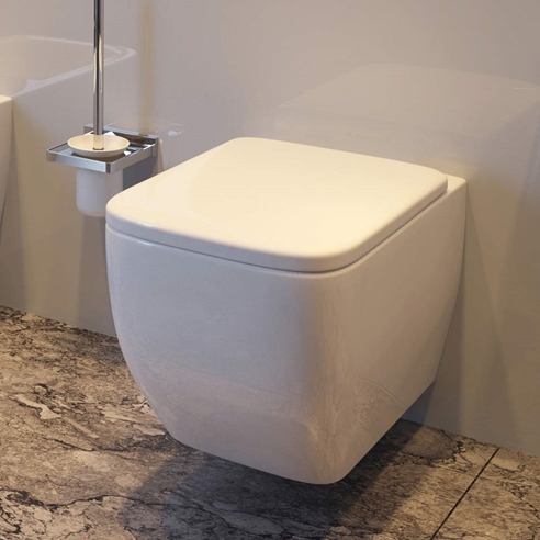 Imex Essence Short Projection Wall Hung Toilet with Luxury Slimline Seat