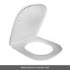 Imex Grace Rimless Wall Hung WC with Luxury Puraplast Seat - 500mm Projection