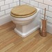 Imex Wyndham Traditional Back to Wall Toilet & Oak Seat - 540mm Projection