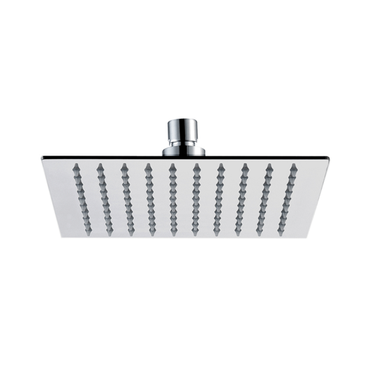 Inox Brushed Stainless Steel Square Fixed Shower Head