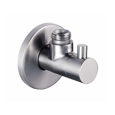 Inox Brushed Stainless Steel Angled On/Off Valve