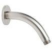 Inox Brushed Stainless Steel Short Shower Arm - 200mm