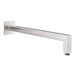 Inox Brushed Stainless Steel Square Wall Shower Arm - 400mm
