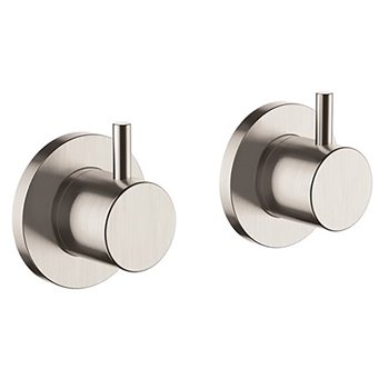 Inox Wall Mounted Panel Brushed Stainless Steel On/Off Valves