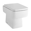 Jack Square Back to Wall Toilet & Soft Close Seat - 520mm Projection