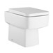 Jack Square Back to Wall Toilet & Soft Close Seat - 520mm Projection