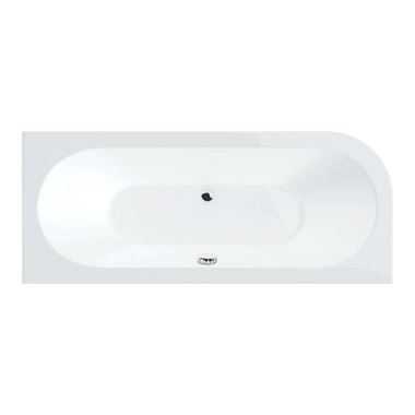Drench Joanna Straight Double Ended White Acrylic Bath & Front Panel - 1650 X 725mm
