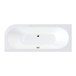Drench Joanna Straight Double Ended White Acrylic Bath & Front Panel - 1650 x 725mm