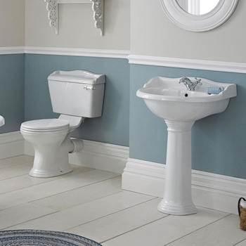 Butler & Rose Benedict Traditional Close-Coupled Toilet (Excluding Seat)