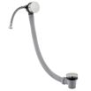 Inox Brushed Stainless Steel Overflow Bath Filler with Click Clack Waste