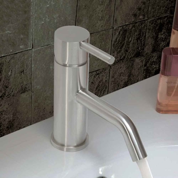 Inox Brushed Stainless Steel Single Lever Mini Basin Mixer