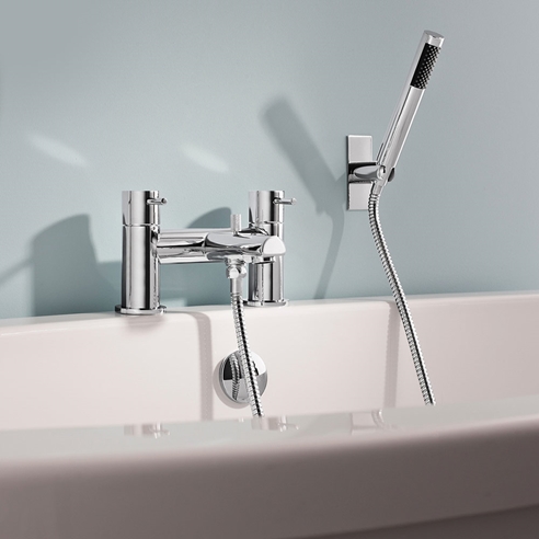 Crosswater Kai Lever Bath and Shower Mixer Tap with Shower Kit